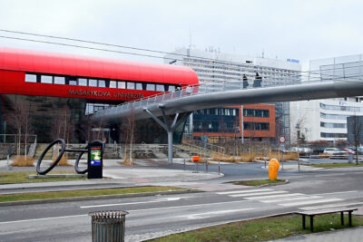 Masaryk University Brno - red building